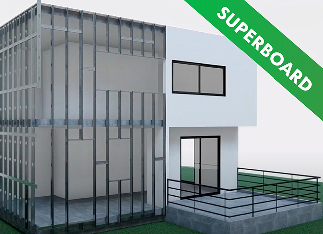 Aprenda con Superboard a construir una Fachada de Juntas Invisibles