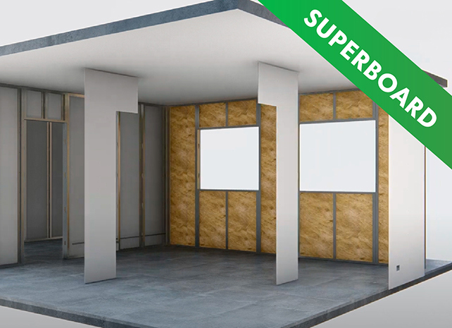 Aprende a construir un muro o pared con Superboard