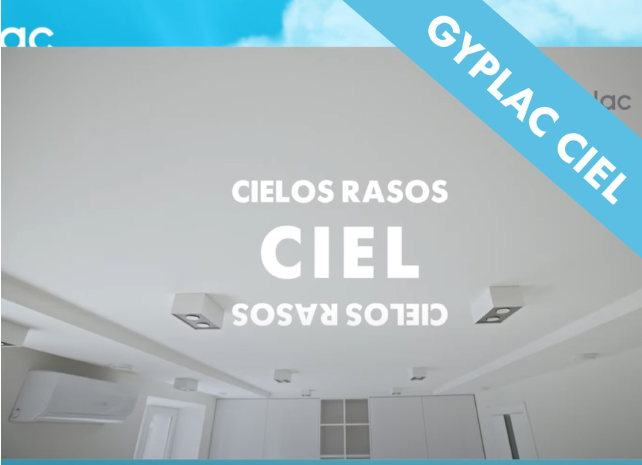 Lanzamiento nueva placa para cielo raso Gyplac Ciel