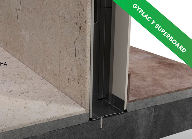 Instalación para paredes interiores en zonas húmedas con Gyplac y Superboard